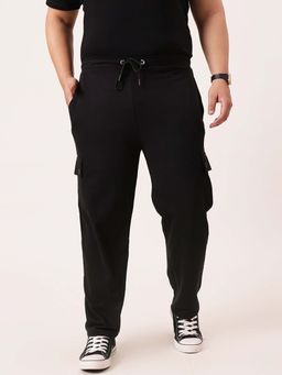 UNSTD - Men Cotton Black Solid Joggers