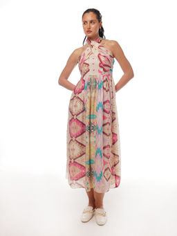 Pallavi Agarwal - Pink Zoe Tube Midi Dress