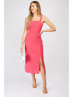 Trendyol - Fuchsia Pink Midi Dress