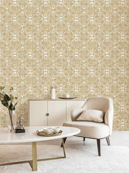 Excel - Wallpaper Brocade Blocks In Green