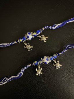 Digital Dress Room - Fancy Evil Eye Rakhi Design Tortoise Ed Mauli (Pack of 2)