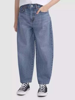 Levi's - Blue Solid Boxy Jeans