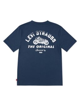 Levi's - Navy Blue Printed Slim T-shirt