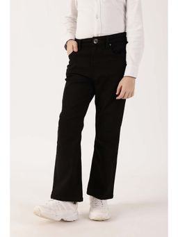 One Friday - Black Solid Bootcut Jeans