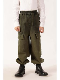 One Friday - Olive Solid Regular Joggers