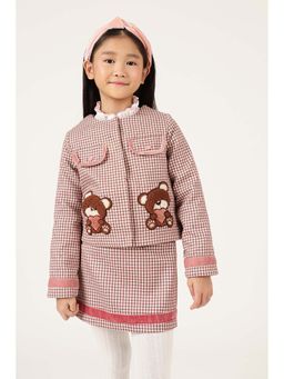 One Friday - Brown Checks Regular Jacket