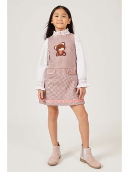 One Friday - Brown Checks A-Line Dress