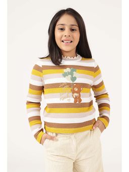 One Friday - Yellow Stripes Regular Top