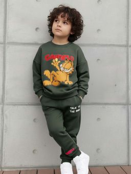 Napchief - Green Character Relaxed Sweatshirt and Joggers