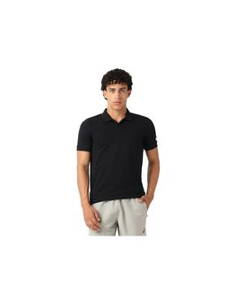 ASICS - Pique Black Polo Neck T-shirt