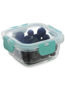 MAGNUS - Glock Borosilicate Glass Food Square Container with Microwave Safe (320ml)