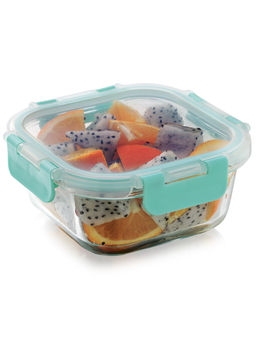 MAGNUS - Glock Borosilicate Glass Food Square Container with Microwave Safe (520ml)