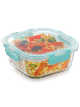 MAGNUS - Glock Borosilicate Glass Food Square Container with Microwave Safe (800ml)
