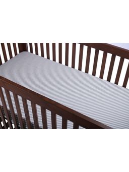 Abracadabra - Fitted Crib Sheet - Grey Stripes (6-12 Months)