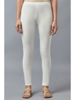 Aurelia - Off-White Solid Tights