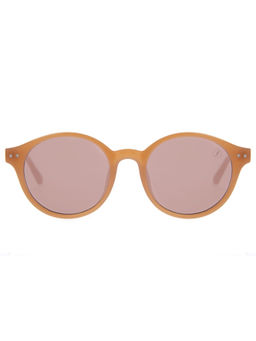 Chilli Beans - Womens Brown Lens Round Sunglasses with 100% Uv Protection (Size 51)