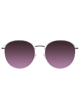 Chilli Beans - Womens Purple Lens Round Sunglasses with 100% Uv Protection (Size 55)