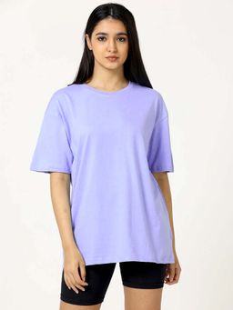 MISCHIEF MONKEY - Solid Lavender Oversize T-Shirt