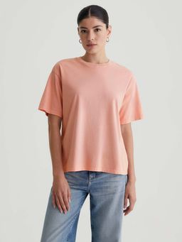 MISCHIEF MONKEY - Solid Peach Oversize T-Shirt
