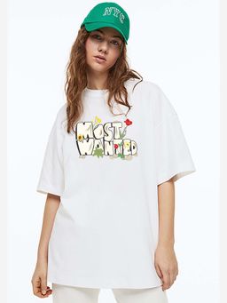 MISCHIEF MONKEY - Brown Oversize T-Shirt