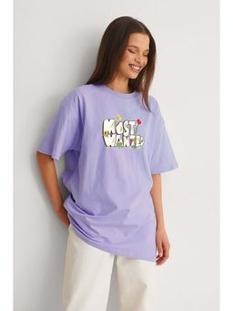 MISCHIEF MONKEY - Lavender Oversize T-Shirt