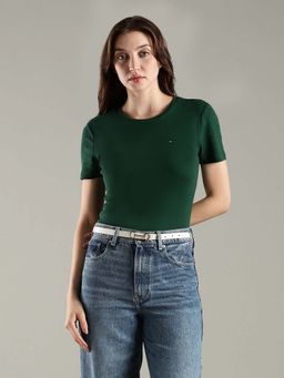 Tommy Hilfiger - Slim Fit Cotton Green T-Shirt