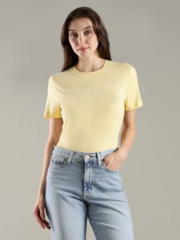 Tommy Hilfiger - Yellow Regular Fit Cotton T-Shirt