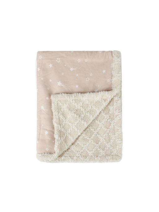 Abracadabra Reversible Beige Shooting Star Luxe Blanket