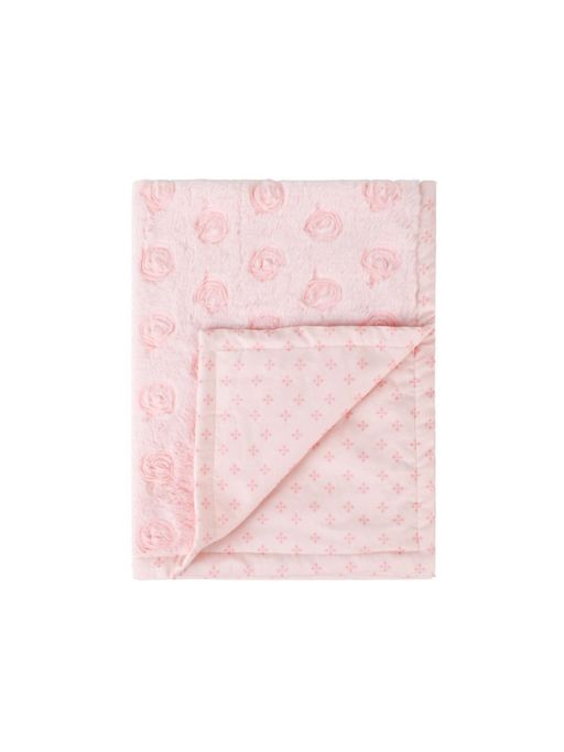 Abracadabra Pink Rose Bloom Luxe Blanket