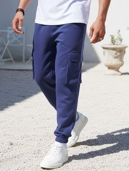 Bewakoof - Air 1.0 Men's Blue Oversized Cargo Joggers