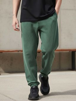 Bewakoof - Air 1.0 Men's Green Oversized Acid Wash Joggers