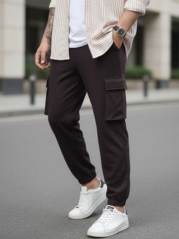 Bewakoof - Air 1.0 Men's Brown Oversized Cargo Joggers