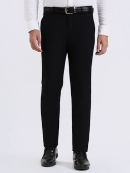 Metal - Men Black Slim Fit Formal Trousers