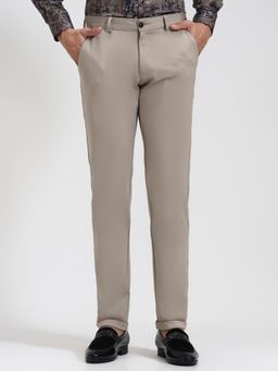 Wyre - Men Fawn Lycra Club Wear Trousers