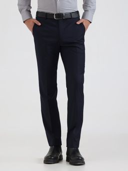 JadeBlue - Super Luxe Men Formal Navy Blue Trousers