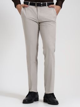 JadeBlue - Youth Cream Blended Formal Trousers