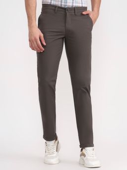 Greenfibre - Men Grey Cotton Trousers