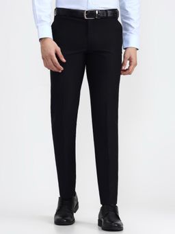 Metal - Men Black Slim Fit Formal Trousers