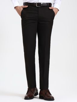 JadeBlue - Super Luxe Men Coffee Brown Formal Trousers