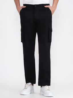 Greenfibre - Men Black Slim Fit Cargos