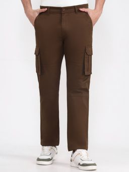 Greenfibre - Men Brown Slim Fit Cargo