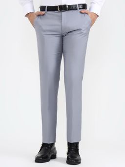 JadeBlue - Youth Super Slim Fit Grey Formal Trousers