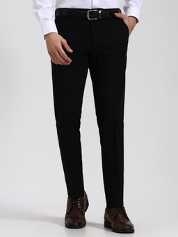 JadeBlue - Youth Men Black Formal Trousers