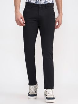 Greenfibre - Men Black Casual Trousers