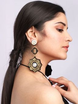 THE YV BRAND BY YASHVI VANANI - The Mandala Gold Danglers