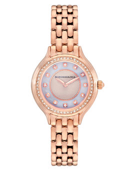 BCBGMAXAZRIA - MAXAZRIA Quartz Cubic Zircona MOP Round Dial Women's Watch - BG50999003