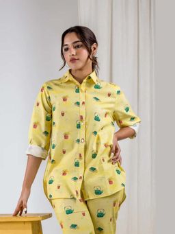 Studio Rabha - Women Chai Ketli Yellow Shirt