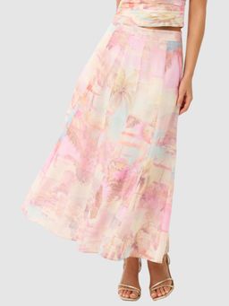 Forever New - Women Multi-Color Floral Midi Skirt