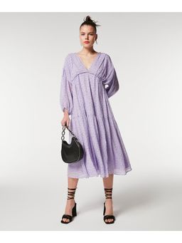 TWIST by Ipekyol - Knee Length Purple Printed Dress