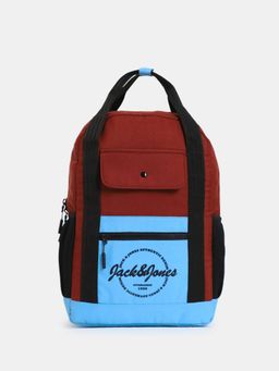Jack & Jones - Red Colourblocked Everyday Backpack